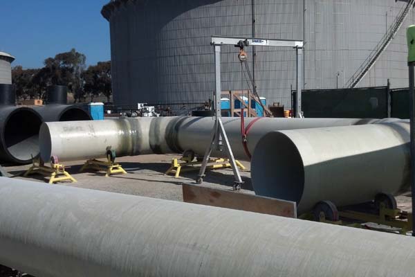 HDPE pipes installation